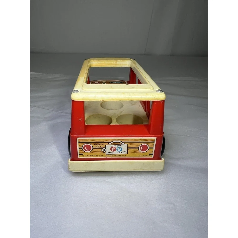 Vintage Fisher Price Little People 1969 Mini-Bus FP-141‎